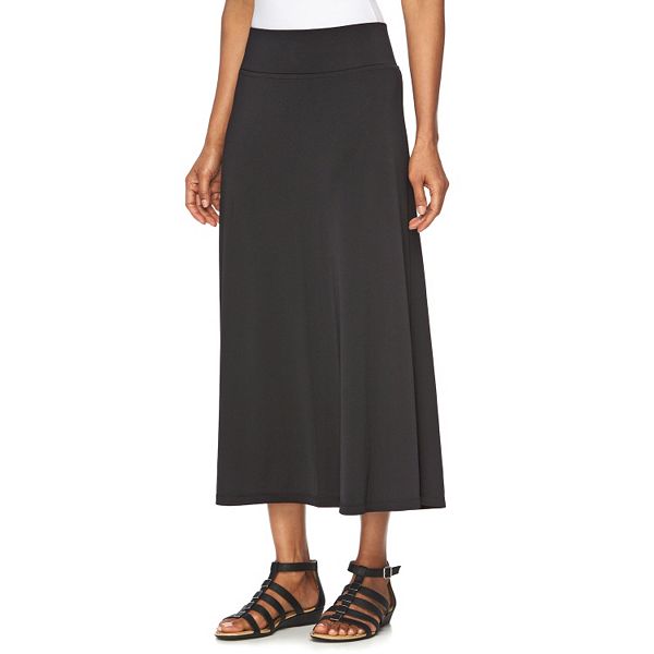 Women's Dana Buchman Black Maxi Skirt