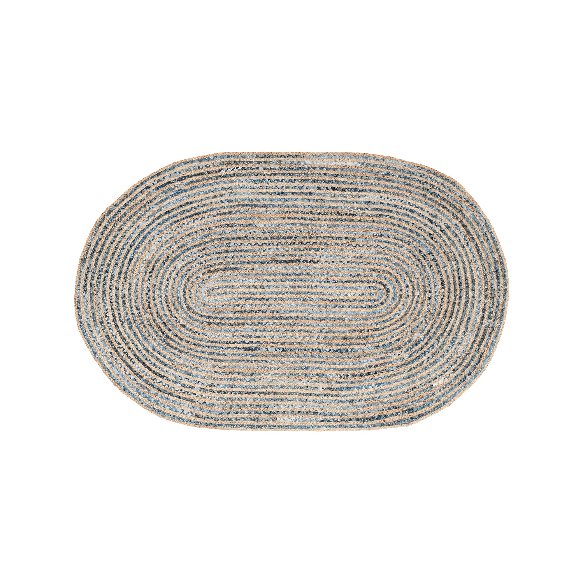 Safavieh Cape Cod Colonial Jute Rug, Natural Blue