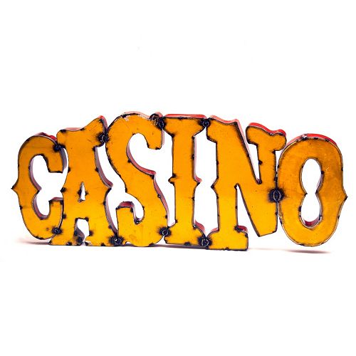 Rustic Arrow ”Casino” Wall Decor