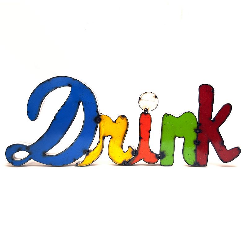 UPC 750227102277 product image for Rustic Arrow ''Drink'' Multicolor Wall Decor | upcitemdb.com