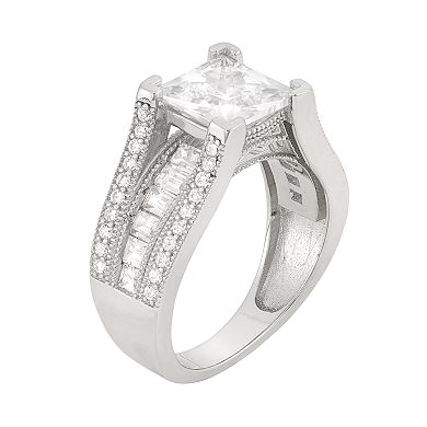 Cubic Zirconia Sterling Silver Ring