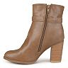 Journee Collection Box Women's Heeled Ankle Boots