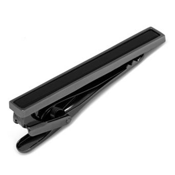 Men's Cuff Links, Inc. Gunmetal & Mother Of Pearl Inlaid Tie Clip