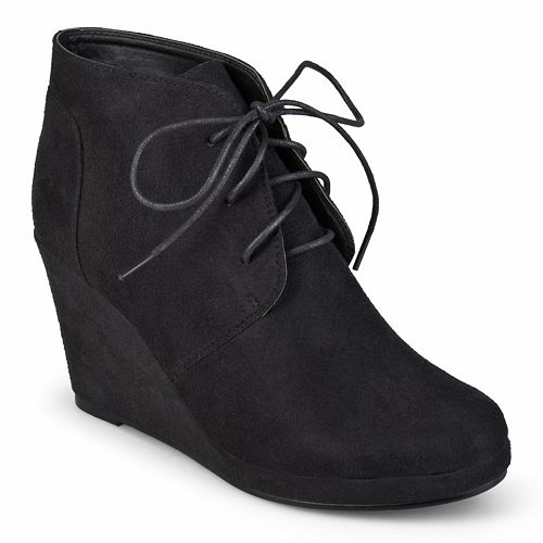 journee collection wedge booties
