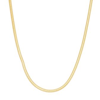 Jordan Blue 14k Gold Over Silver Snake Chain Necklace