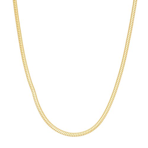 14k Gold Over Silver Snake Chain Necklace