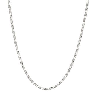 Jordan Blue Sterling Silver Box Chain Necklace