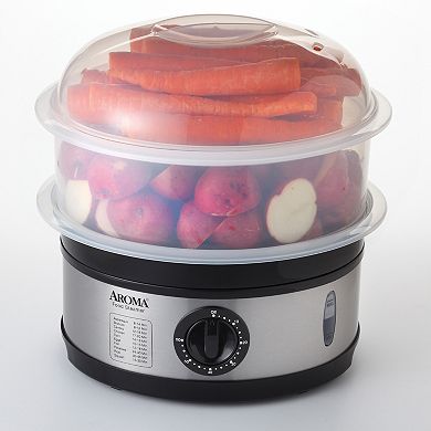 Aroma 5-qt. Two-Tiered Electric Food Steamer