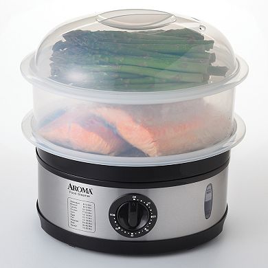 Aroma 5-qt. Two-Tiered Electric Food Steamer