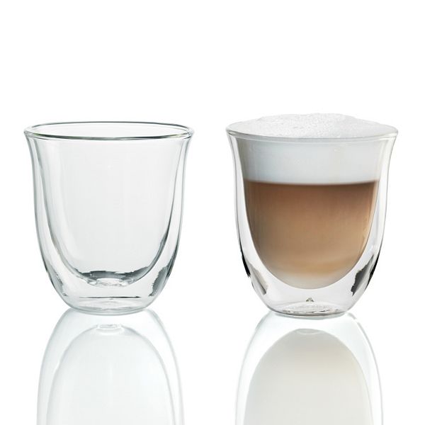 DeLonghi 2pc. DoubleWall Cappuccino Glass Set