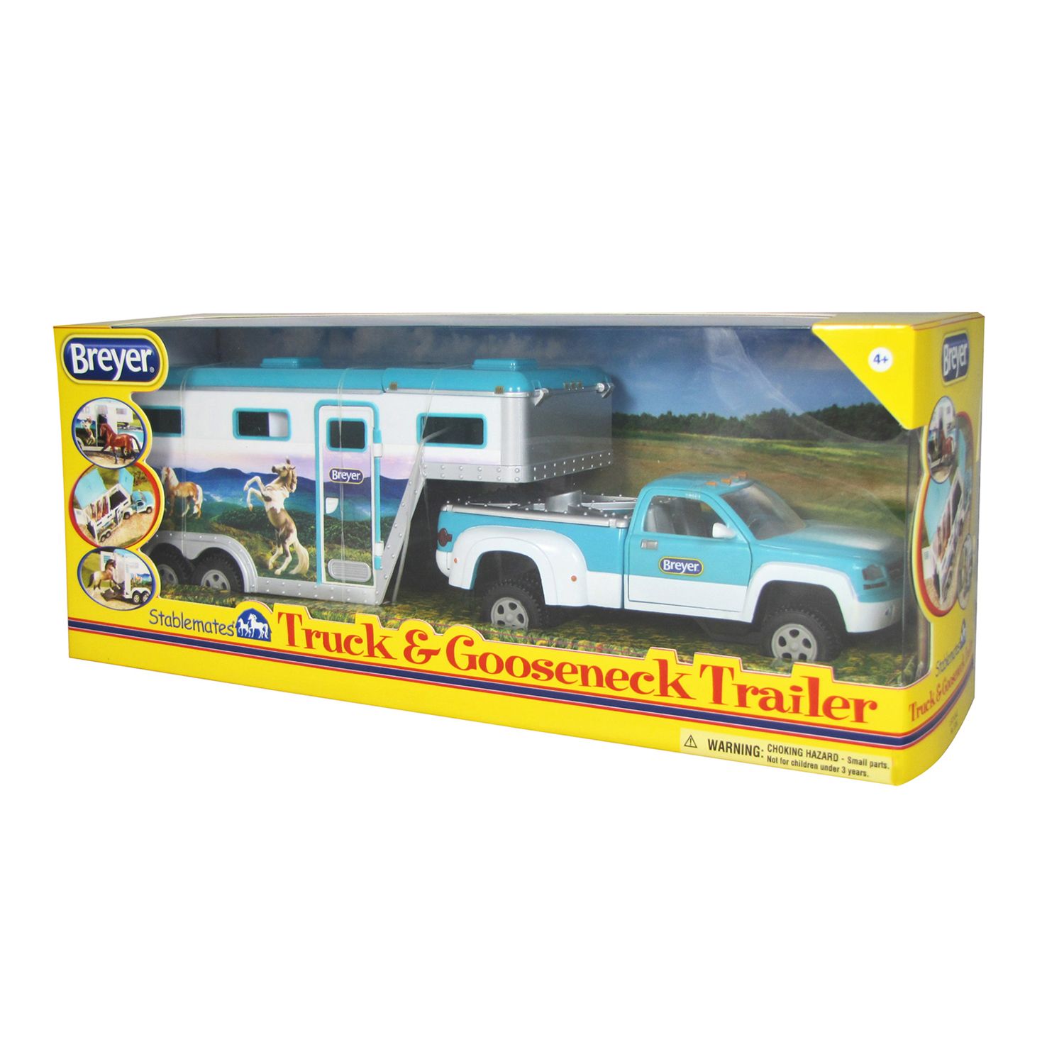 truck and horse trailer toy