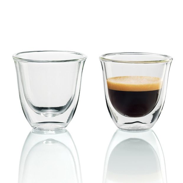 DeLonghi 2-pc. Double-Wall Espresso Glass Set