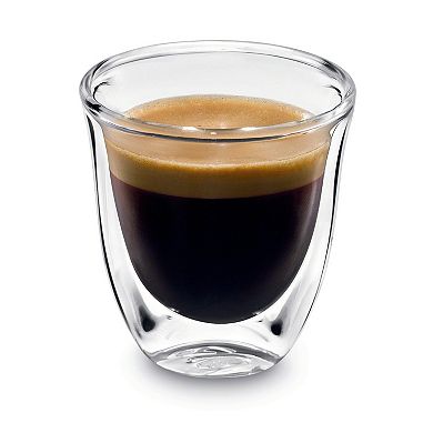 DeLonghi 2-pc. Double-Wall Espresso Glass Set