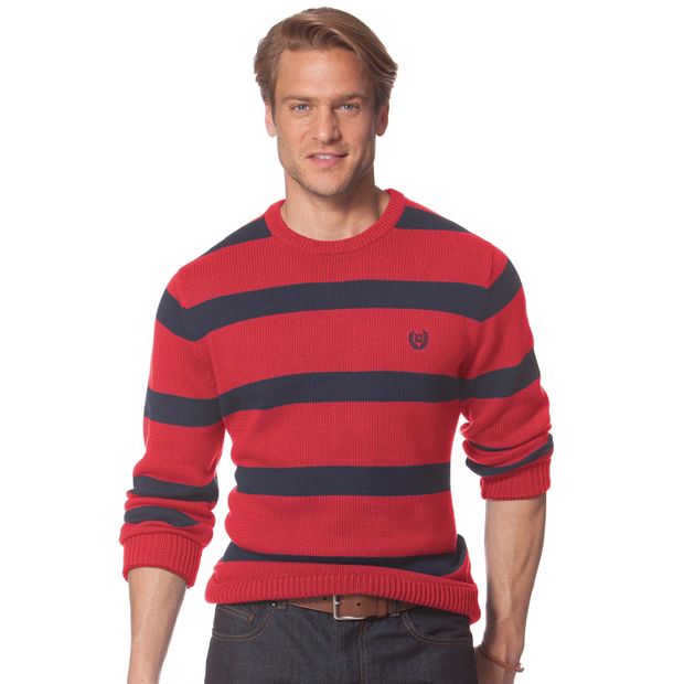 Men s Chaps Striped Crewneck Sweater