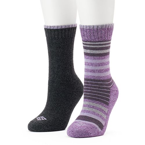 Columbia 2pk. Striped Crew Socks Women