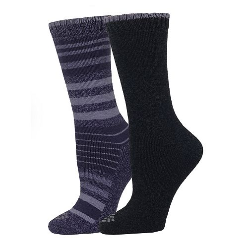 Women's Columbia 2-pk. Striped Crew Socks