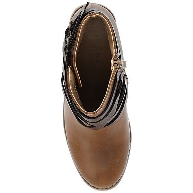 Journee Strap Women's Ankle Boots