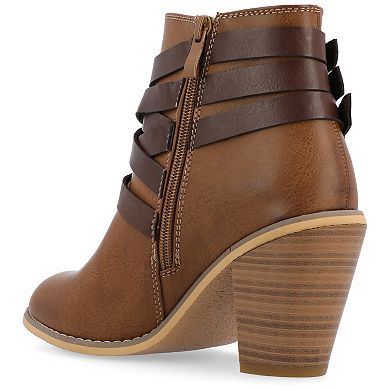 Journee Strap Women's Ankle Boots