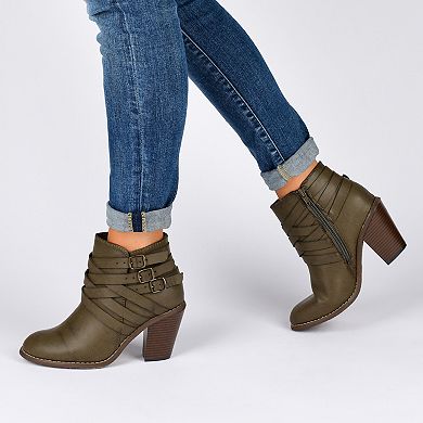Journee Strap Women's Ankle Boots