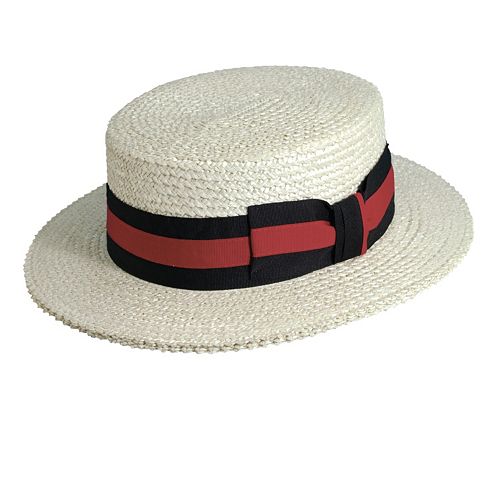 Scala Classico Straw Boater Hat - Men