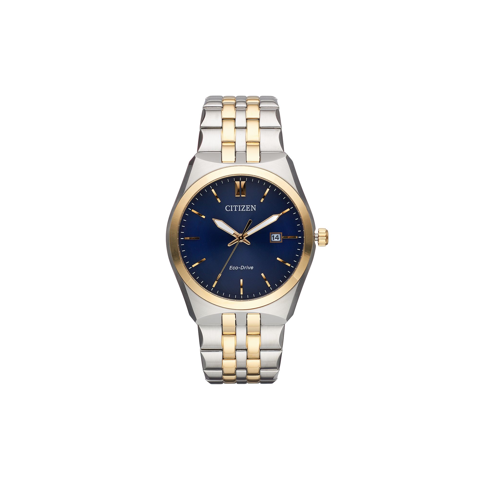 Citizen Eco-Drive Mens Corso Stainless Steel Watch, Two Tone