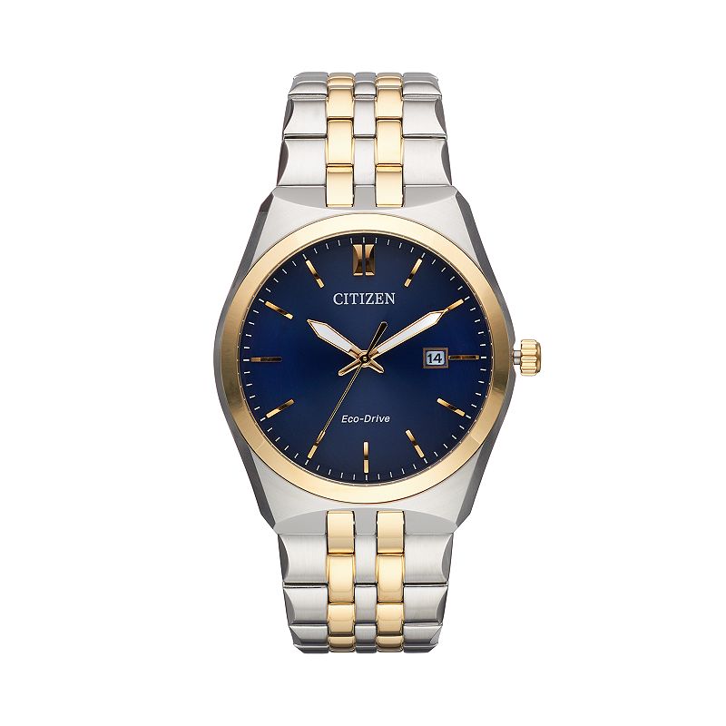Citizen Eco-Drive Men's Corso Stainless Steel Watch, Two Tone