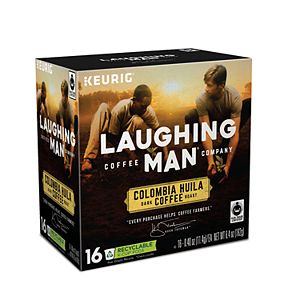 Keurig® K-Cup® Pod Laughing Man Columbia Huila Dark Roast Coffee - 16-pk.