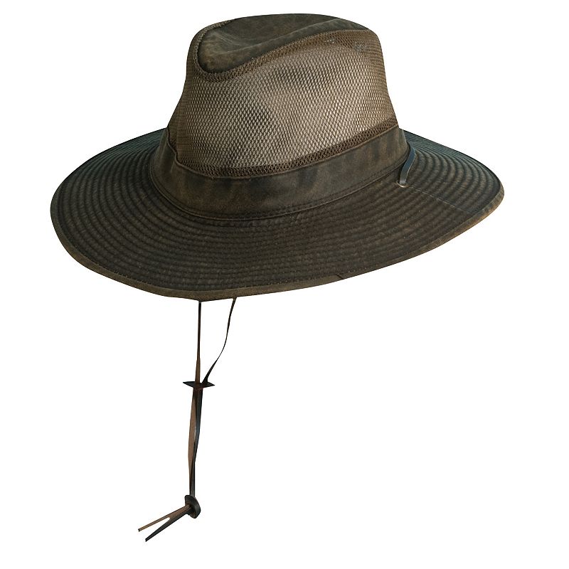 Big-Brim Supplex Weathered Safari Hat - Men, Size: Medium, Brown