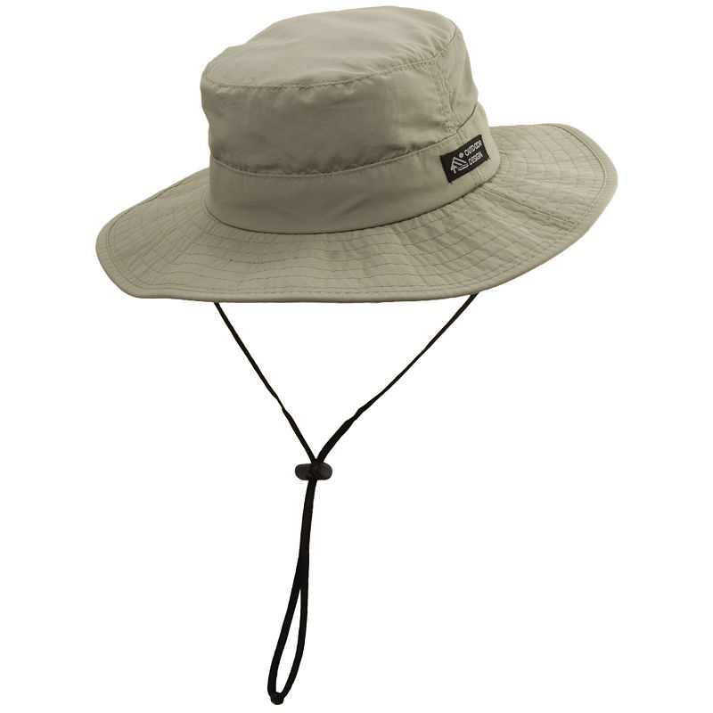 Big-Brim Supplex Safari Hat - Men, Size: XXL, Beig/Green