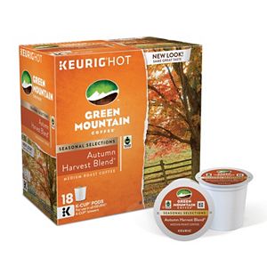 Keurig® K-Cup® Pod Green Mountain Coffee Autumn Harvest Blend Medium Roast Coffee - 18-pk.