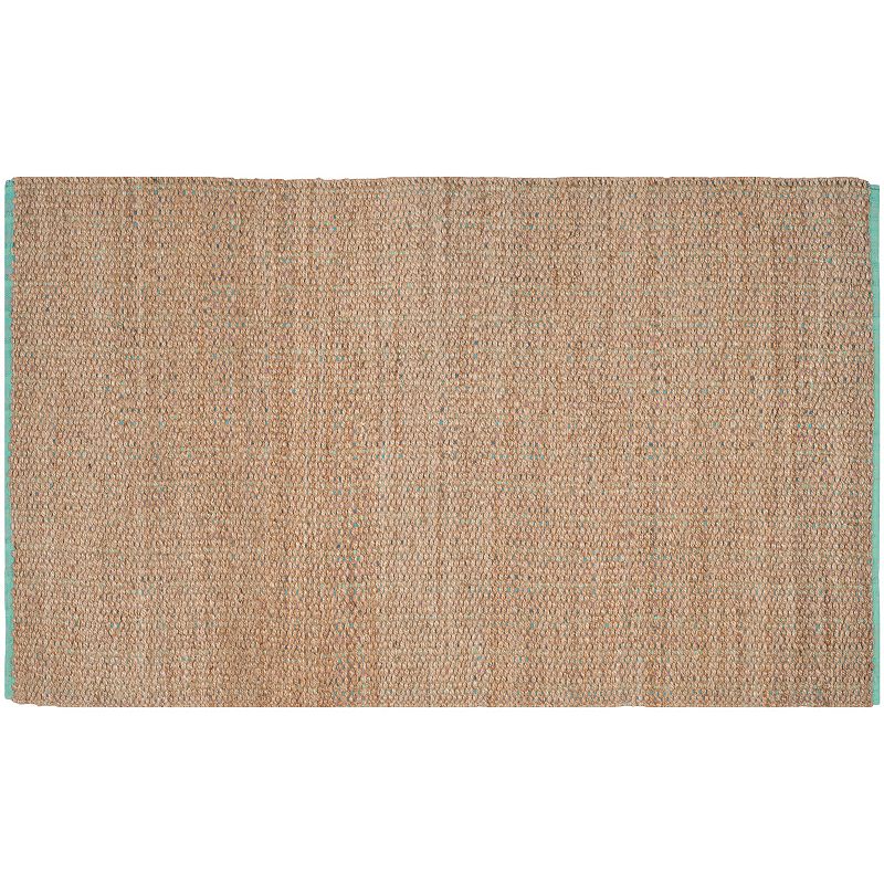 Safavieh Cape Cod Long Beach Jute Blend Rug, Turquoise/Blue, 8X10 Ft