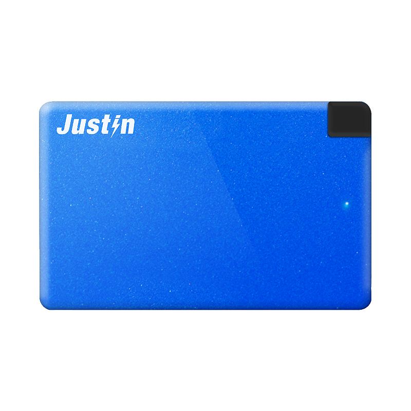 UPC 816203014160 product image for Innovative Technology Justin 2500mAh Ultra Slim Portable Power Bank, Blue | upcitemdb.com