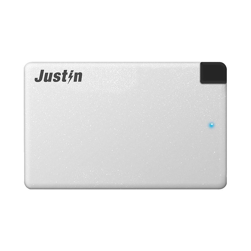 UPC 816203014191 product image for Innovative Technology Justin 2500mAh Ultra Slim Portable Power Bank, Silver | upcitemdb.com