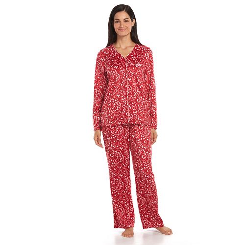 Women's Croft & Barrow® Pajamas: Minky Fleece Pajama Gift Set