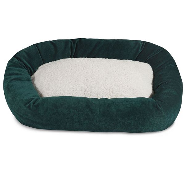 Majestic Pet Villa Sherpa Bagel Dog Bed - Marine (XL)