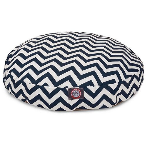 Majestic Pet Chevron Indoor Outdoor Round Dog Bed