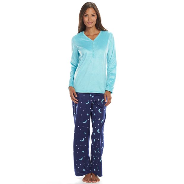 Women's Croft & Barrow® Pajamas: Minky Fleece PJ Set