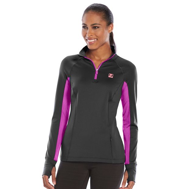 Womens fleece best sale tops kohls