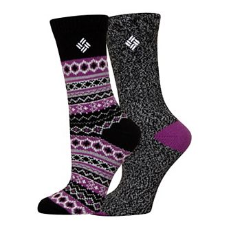 Women's Columbia 2-Pack Marled Crew Socks
