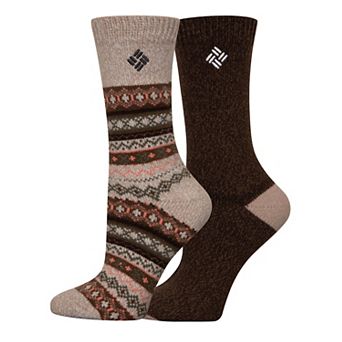 Women's Columbia 2-Pack Marled Crew Socks