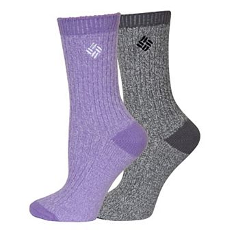 Women's Columbia 2-Pack Marled Crew Socks