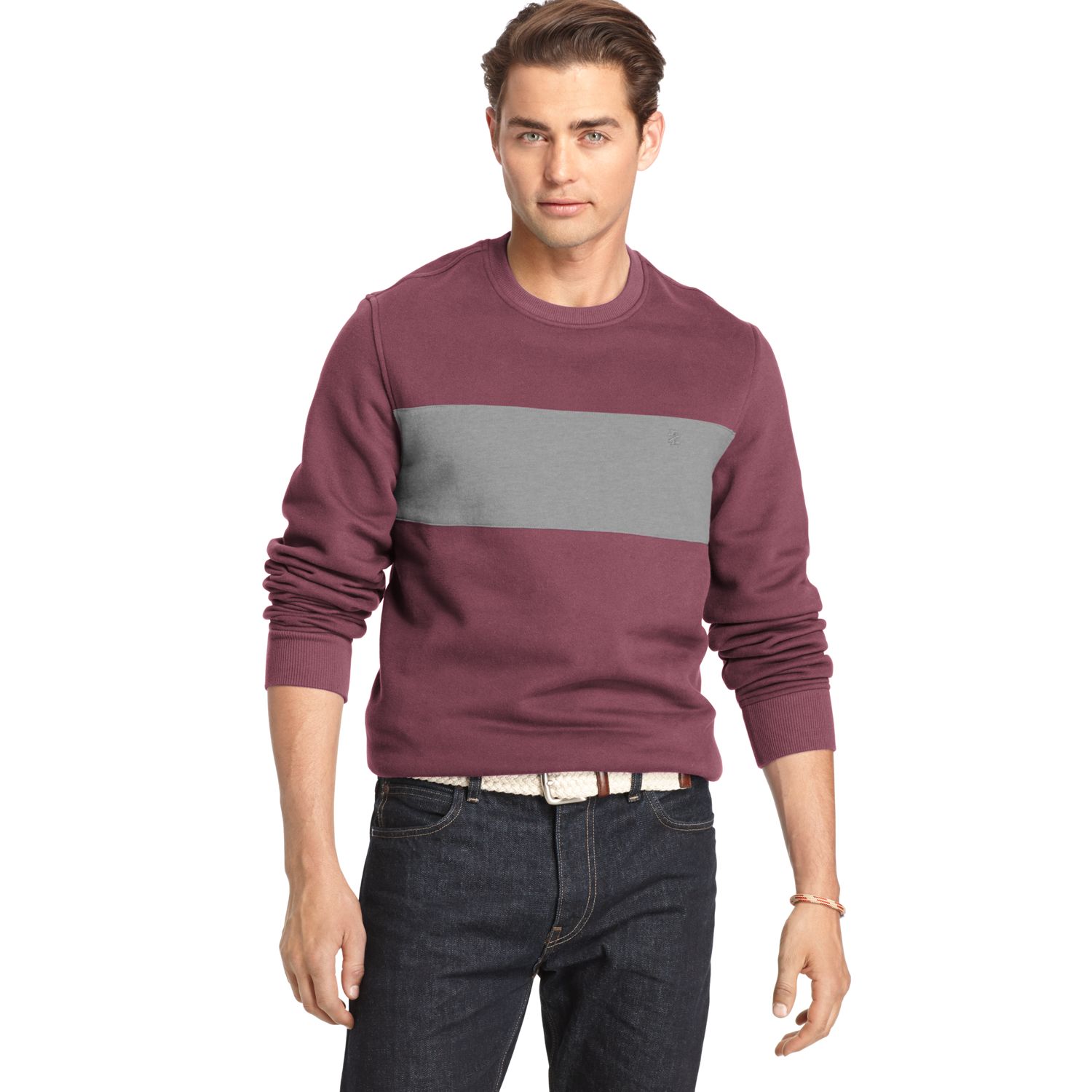 izod sueded fleece sweatshirt