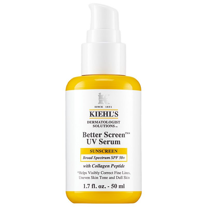 Kiehl's Since 1851 Better Screen UV Serum SPF 50+ Facial Sunscreen with Collagen Peptide, Size: 1.69 FL Oz, None