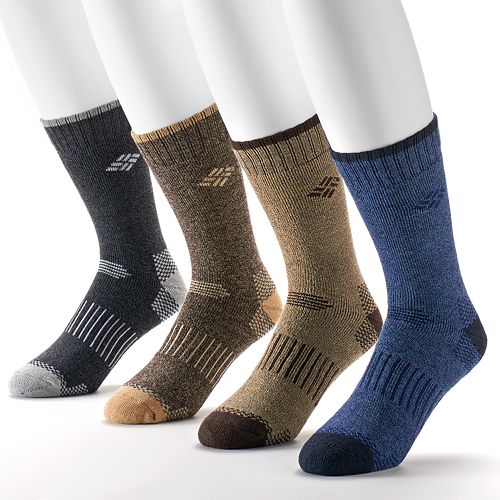 Men's Columbia Sportswear 4-pack Moisture Control Crew Socks