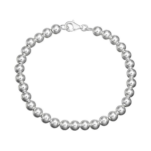 Sterling Silver Ball Chain Bracelet Sterling Silver / Small