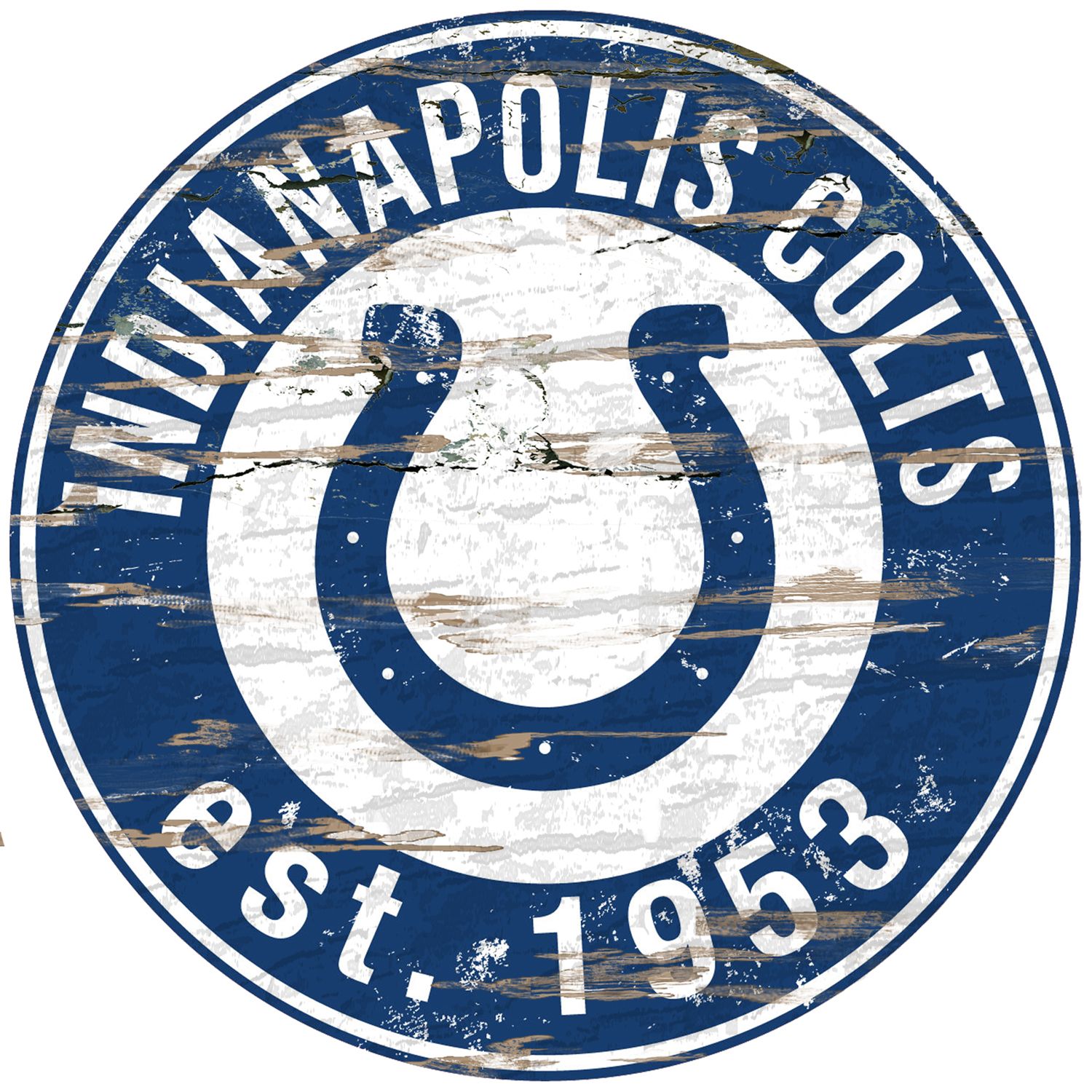 Indianapolis Colts Team Logo Progression 6x24 – Fan Creations GA