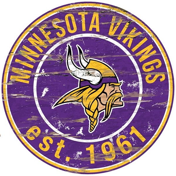 Minnesota Vikings 24 Wrought Iron Wall Art