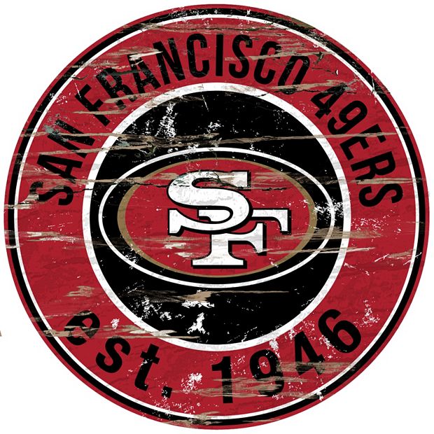 Circle Logo San Francisco 49ers High Top Shoes Gift For Big Fans