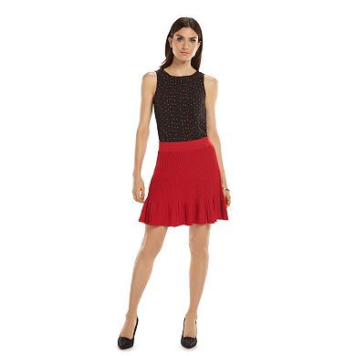 ELLE™ Ribbed Drop-Waist Sweater Skirt - Women's