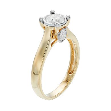 14k Gold 1 Carat T.W. Diamond Engagement Ring 
